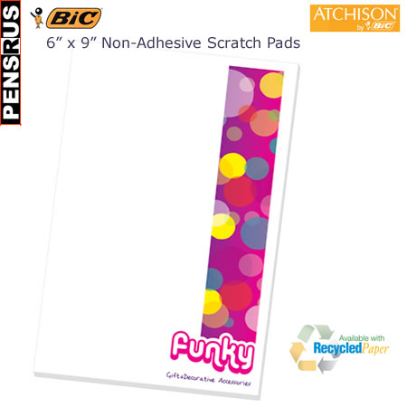 BIC 6x9 Non Adhesive 50 Sheet Scratch Pads