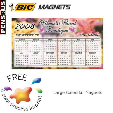 BIC Large Calendar Magnets