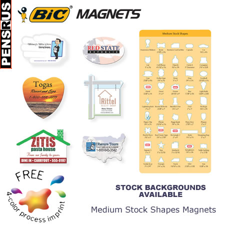 Medium Stock Shapes Magnets