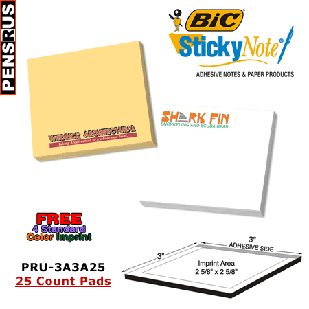 BIC Sticky Notes 3x3
