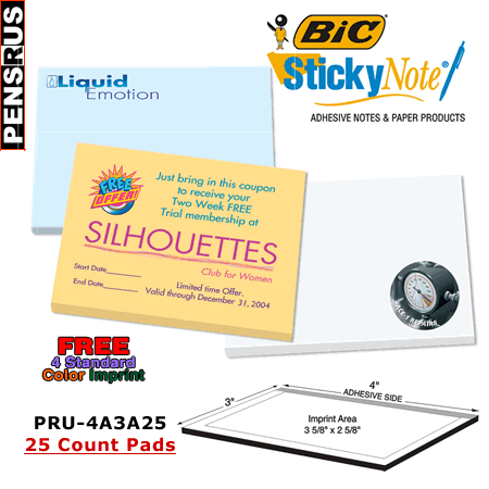 BIC Sticky Notes 4x3