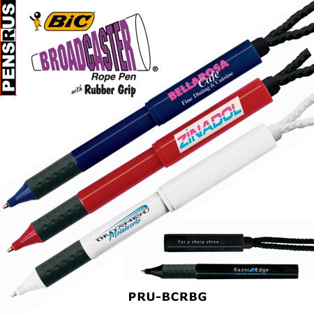 BIC Broadcaster Rope Pen with Rubber Grip