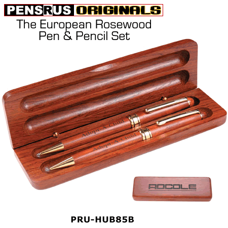 The European Rosewood Pen & Pencil Set