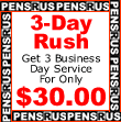 3 Day Rush Order Service