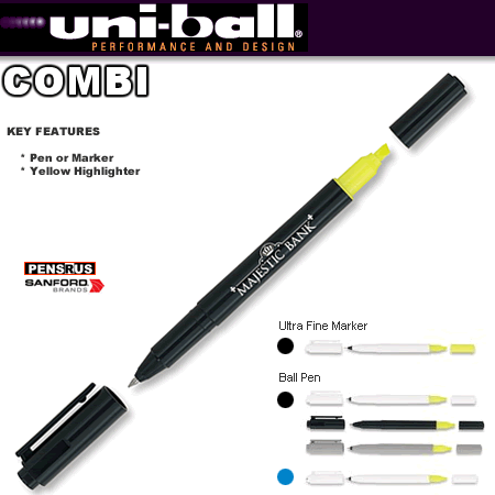 Uni-Ball Combi Ball &Highlighter