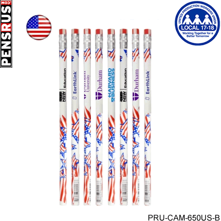 Patriotic Foiled Pencils -Big Stars #2