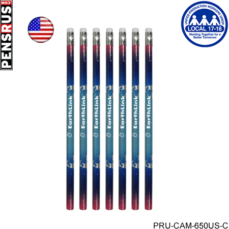Patriotic Foiled Pencils - Blue and Red