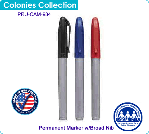 USA Permanent Marker with Broad Nib