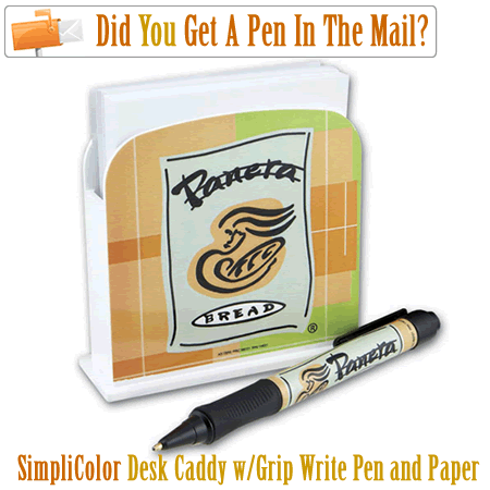 SimpliColor Desk Caddy with Grip Write Pen and Paper