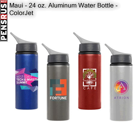 Maui - 24 oz. Aluminum Water Bottle - ColorJet