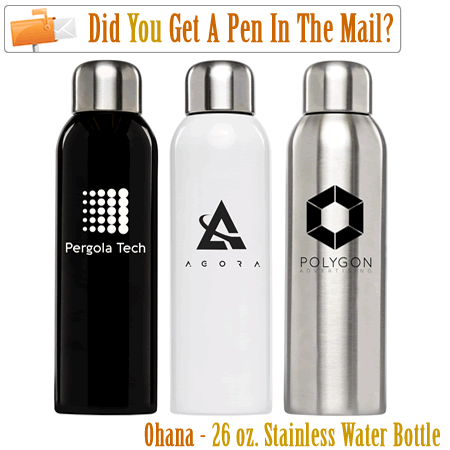 Ohana - 26 oz. Stainless Water Bottle