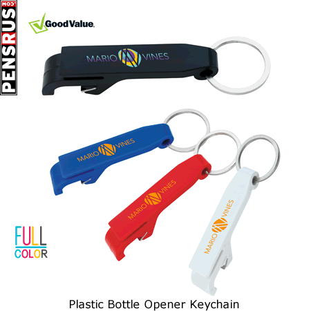 Plastic Bottle Opener Keychain