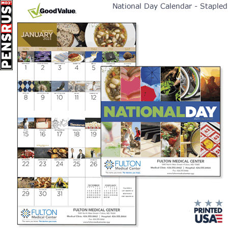 National Day Calendar - Stapled