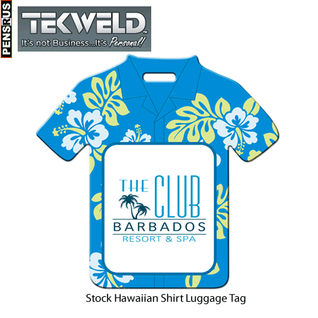 Stock Hawaiian Shirt Luggage Tag