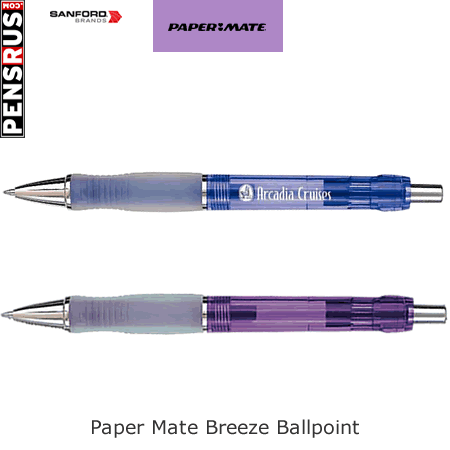 Paper Mate Breeze Ballpoint - Translucent Barrel