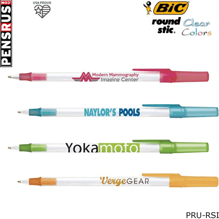 BIC Round Stic Ice (Clear Colors)