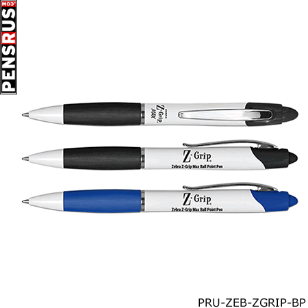 Zebra Z-Grip Max Retractable Ball Point with Rubber Grip - 1.0mm