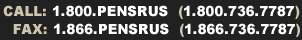PENSRUS.com Phone Numbers