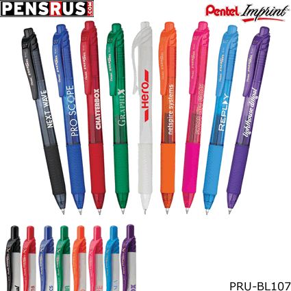 Pentel Energel X - 07mm Colors and White w/Colored Trims