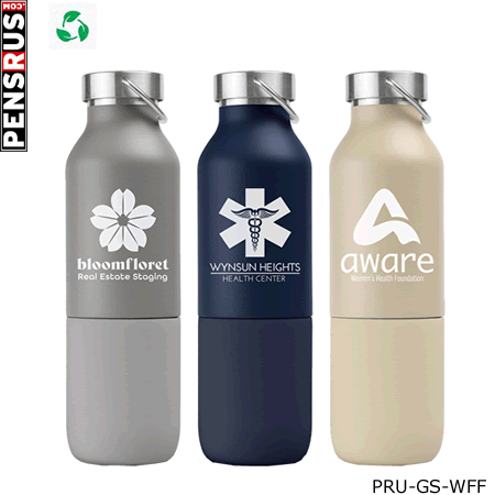 The Freya Duo - 2-in-1 20 oz. Double-Wall Recycled Stainless Steel Bottle with 11 0z. Tumbler