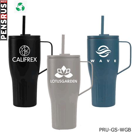 The Majesty Recycled Stainless Steel Straw Tumbler - 30 oz.