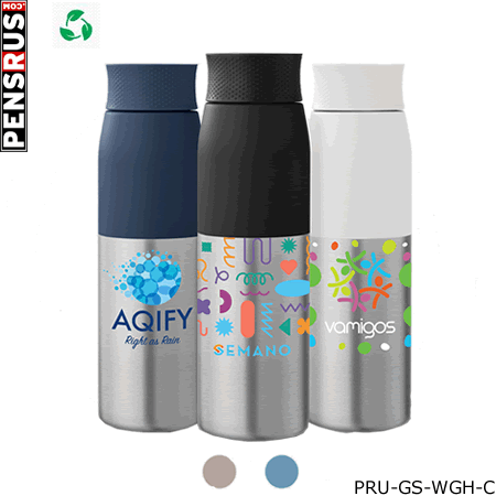 The Borealis - 22 oz. Recycled Stainless Steel Twist Bottle - ColorJet