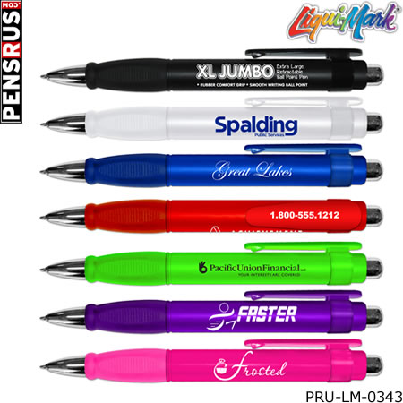 Extra Large - XL Jumbo Retractable Pen with Rubber Grip