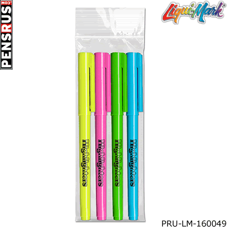 Brite Spots Pocket Highlighters - 4 Pack - USA Made