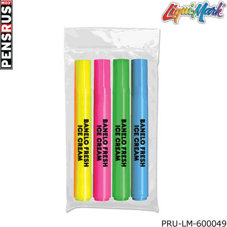 Brite Spots Pocket Highlighters - 4 Pack - USA Made