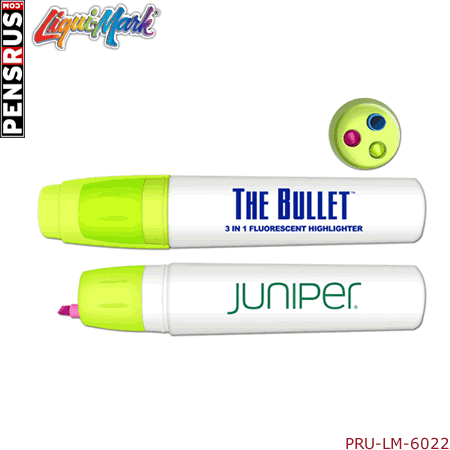 Bullet Twist Action 3 in 1 Fluorescent Highlighter