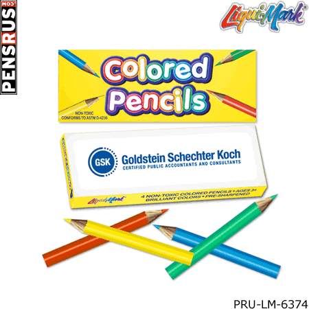 Mini Pre-Sharpended Colored Pencil Box - 4 ct.