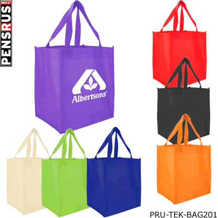 Shopping Tote Non-Woven - Coated - Water Resistant Polypropylene