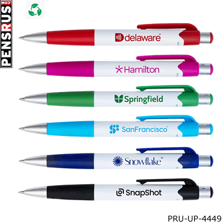 The Maddie Gel Click Pen with Recycled Plastic